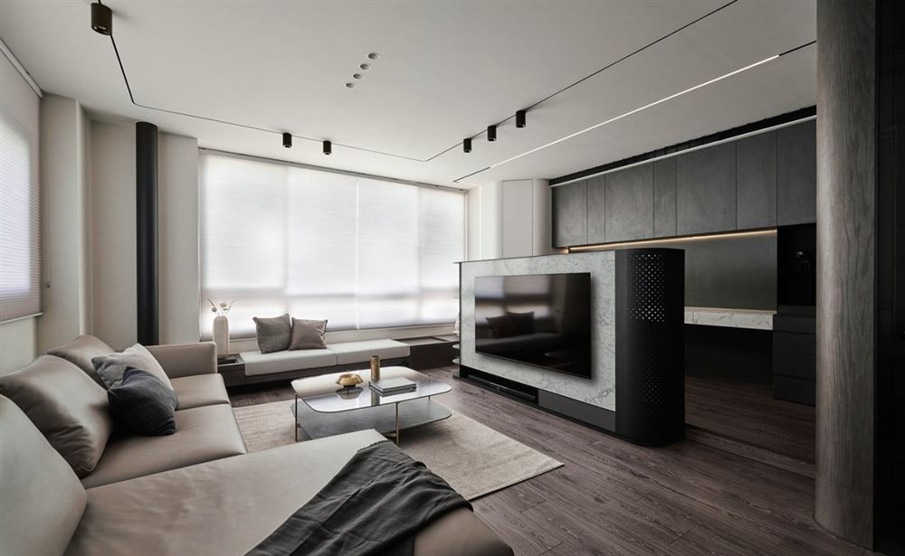 佛山市廣佛新世界花園洋房現(xiàn)代簡約風格四居室裝修案例