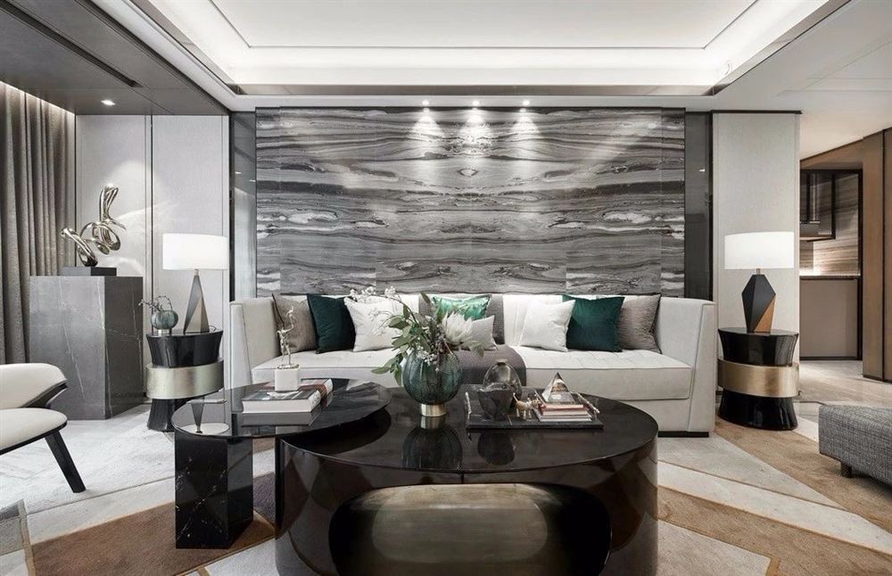 廣州市南沙碧桂園輕奢風(fēng)格四居室裝修案例