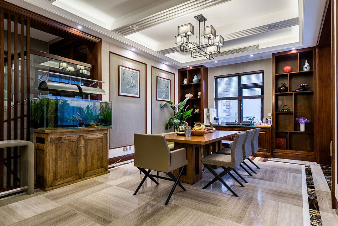 新中式風(fēng)格室內(nèi)設(shè)計(jì)家裝案例-餐廳 新中式風(fēng)格室內(nèi)設(shè)計(jì)家裝案例-餐廳