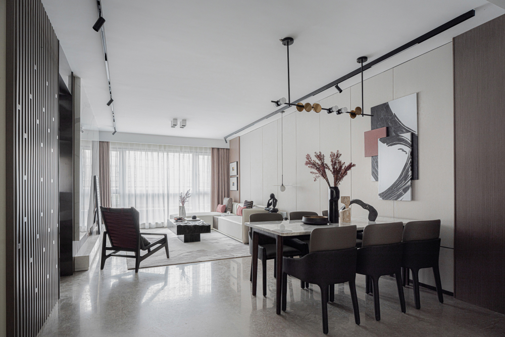 現(xiàn)代簡約風(fēng)格室內(nèi)家裝案例效果圖-客餐廳 現(xiàn)代簡約風(fēng)格室內(nèi)家裝案例效果圖-客餐廳