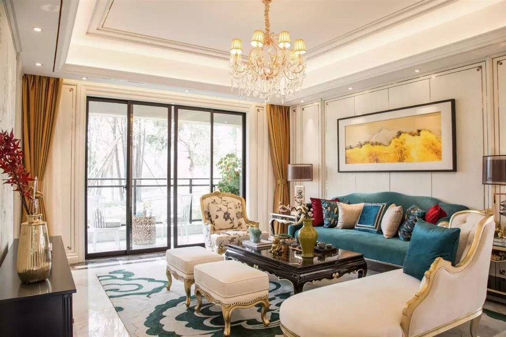 佛山市復(fù)地公園和光歐式風(fēng)格四居室裝修案例