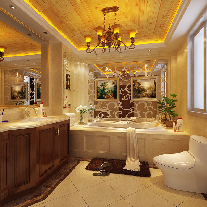 佛山裝修公司現(xiàn)代歐式風(fēng)格別墅裝修效果圖-衛(wèi)生間 佛山裝修公司現(xiàn)代歐式風(fēng)格別墅裝修效果圖-衛(wèi)生間