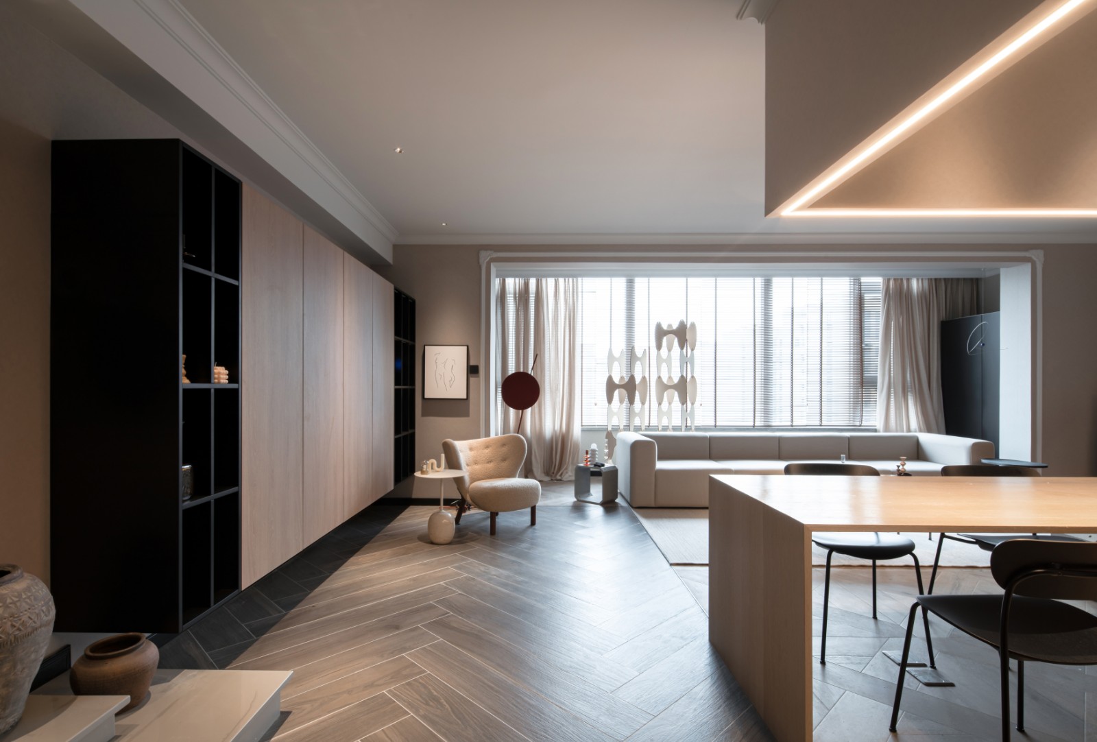 現(xiàn)代風格家裝設計室內(nèi)裝修效果圖-客廳