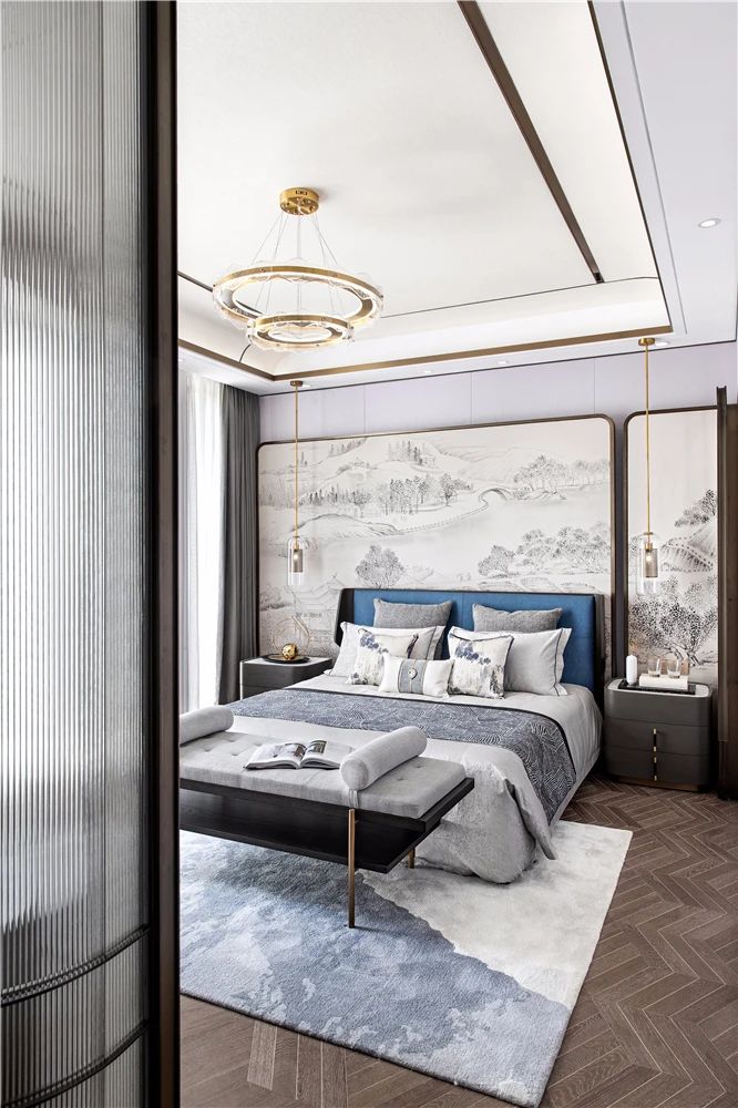 新中式風(fēng)格室內(nèi)設(shè)計(jì)家裝案例-主臥 新中式風(fēng)格室內(nèi)設(shè)計(jì)家裝案例-主臥