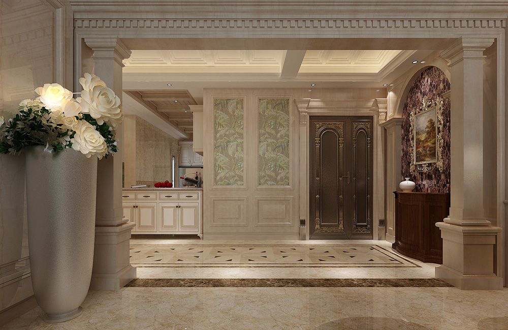 歐式風格別墅裝修設計效果圖-美的御海東郡別墅460平米-別墅玄關(guān)裝修設計 歐式風格別墅裝修設計效果圖-美的御海東郡別墅460平米-別墅玄關(guān)裝修設計