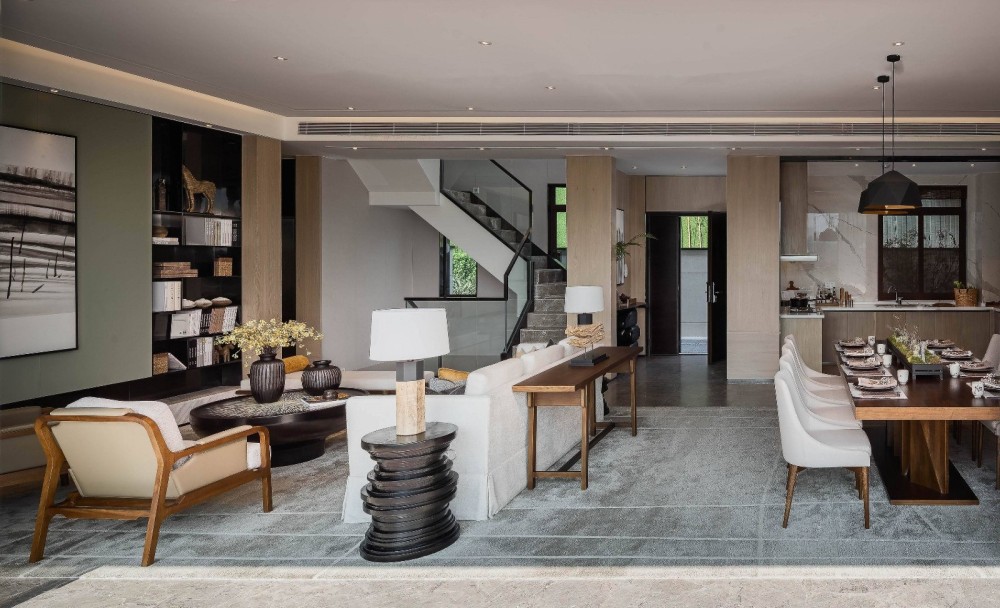 新中式風(fēng)格別墅室內(nèi)設(shè)計案例-客廳 新中式風(fēng)格別墅室內(nèi)設(shè)計案例-客廳