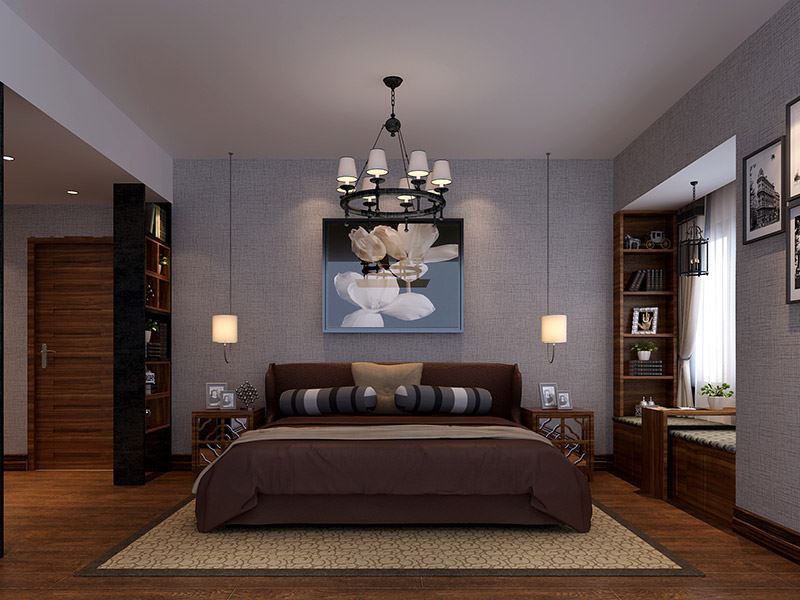 茂名市粵西明珠新古典風格三居室裝修案例