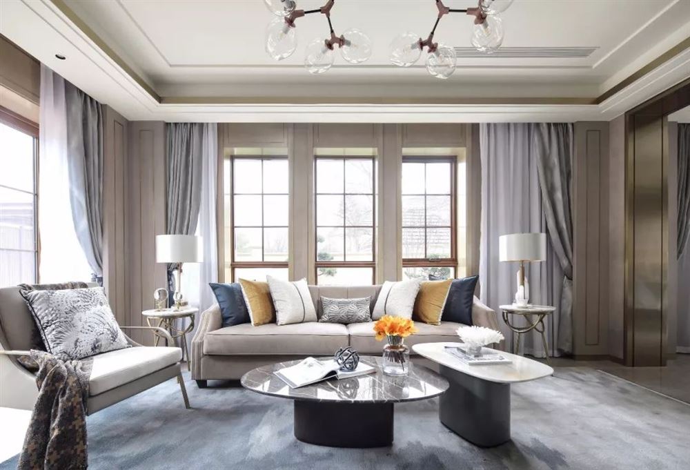 廣州市富力泉天下輕奢風(fēng)格三居室裝修案例