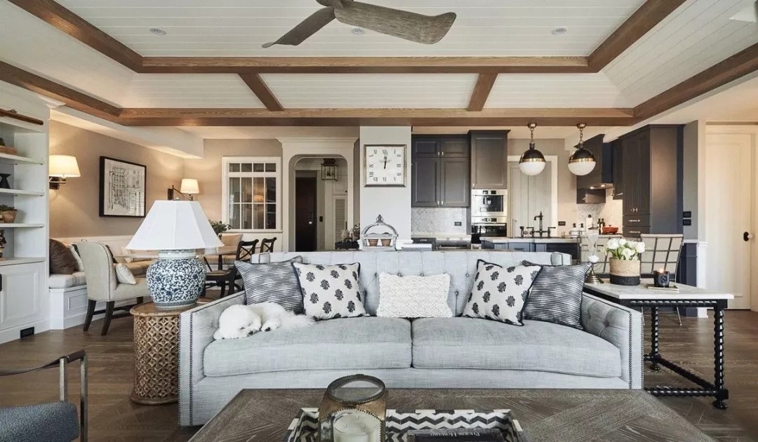 裝修案例美式簡(jiǎn)約風(fēng)格室內(nèi)裝修效果圖-客廳 裝修案例美式簡(jiǎn)約風(fēng)格室內(nèi)裝修效果圖-客廳