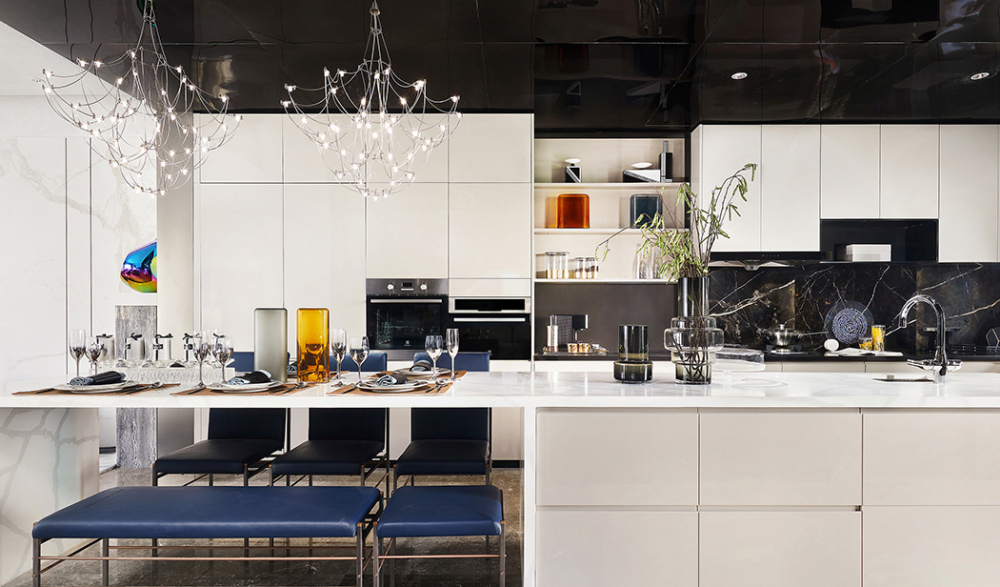 摩登前衛(wèi)風格別墅家裝案例效果圖-廚房 摩登前衛(wèi)風格別墅家裝案例效果圖-廚房