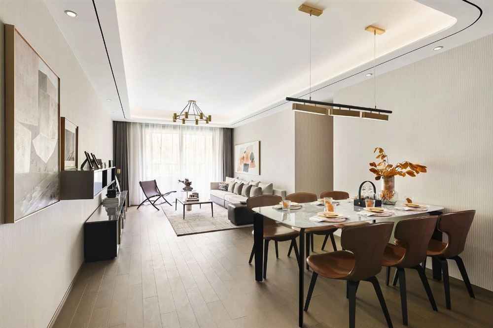 佛山市保利玥府輕奢風(fēng)格三居室裝修案例