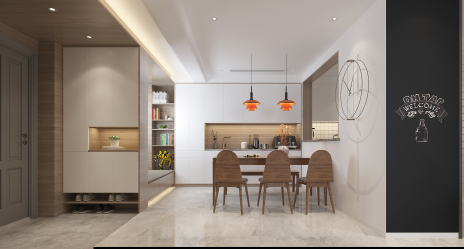 現(xiàn)代簡約風格室內(nèi)家裝案例效果圖-玄關 現(xiàn)代簡約風格室內(nèi)家裝案例效果圖-玄關