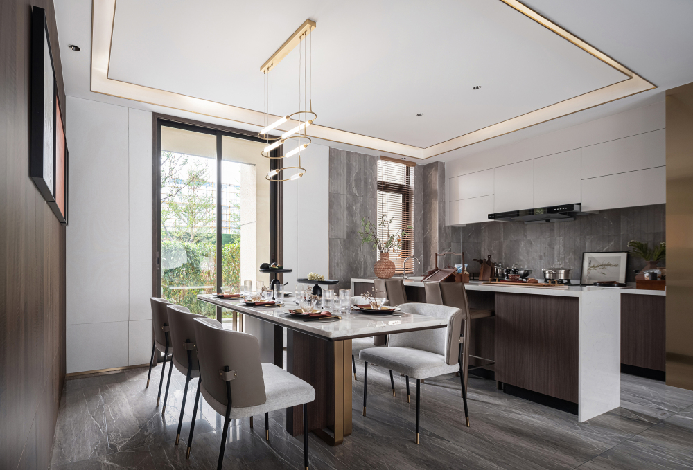 新中式混搭風格室內設計家裝案例-餐廳 新中式混搭風格室內設計家裝案例-餐廳