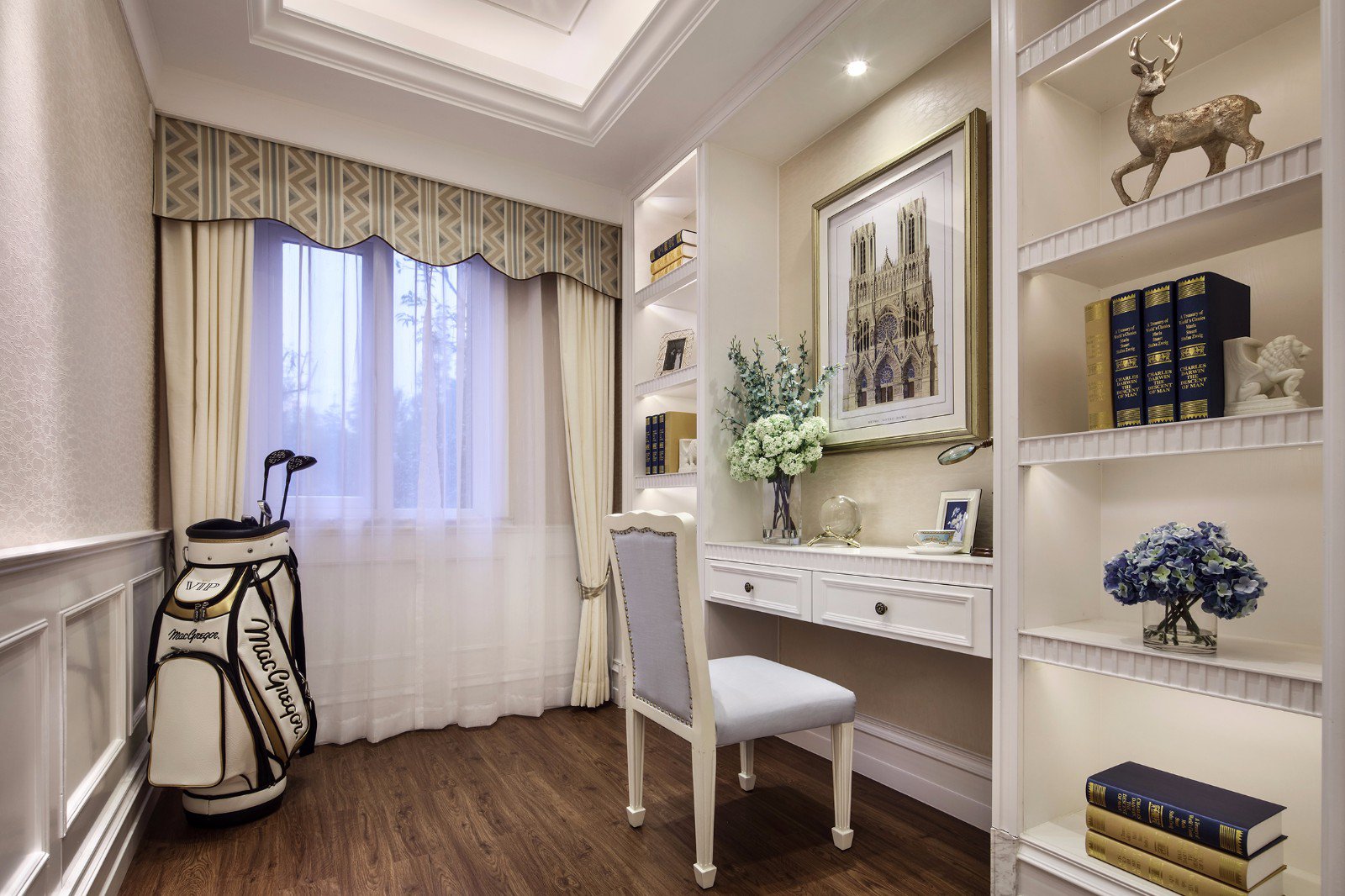 裝修案例歐式風(fēng)格室內(nèi)裝修效果圖-書房 裝修案例歐式風(fēng)格室內(nèi)裝修效果圖-書房