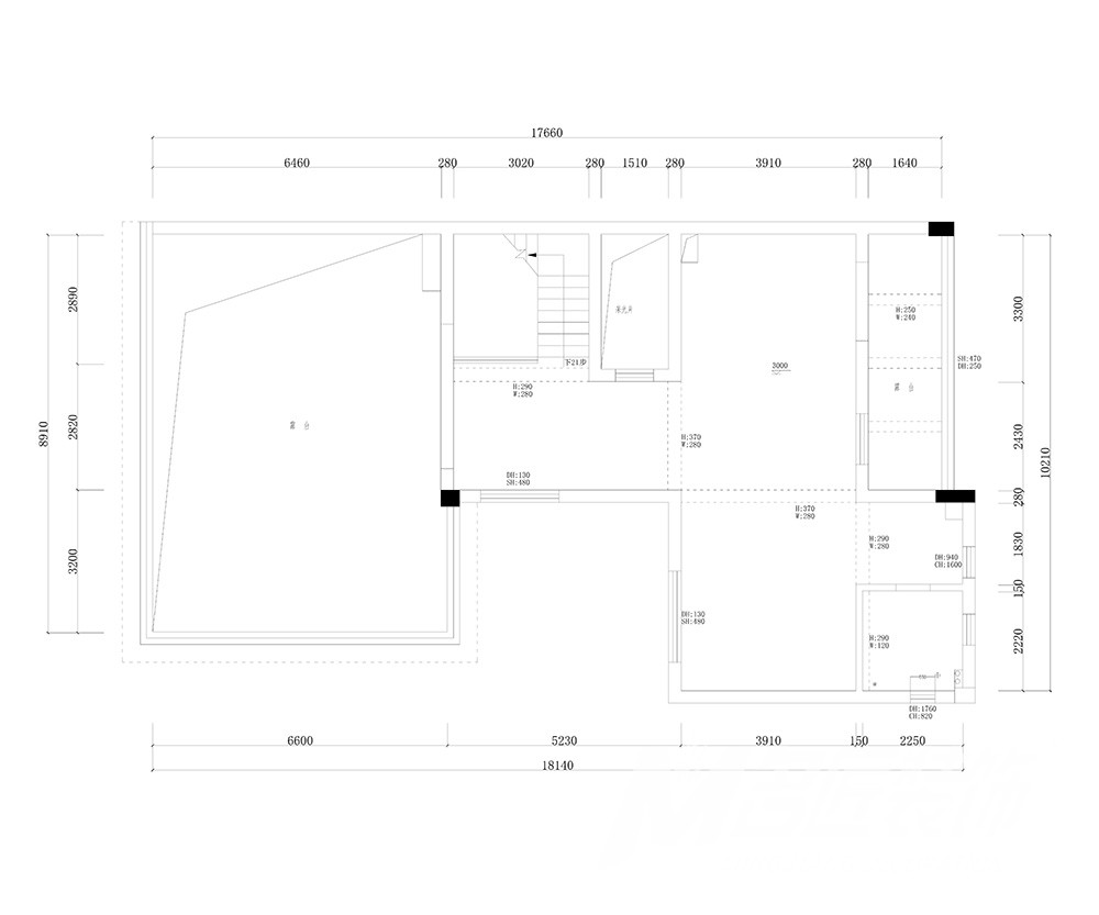 別墅三層平面圖 別墅三層平面圖