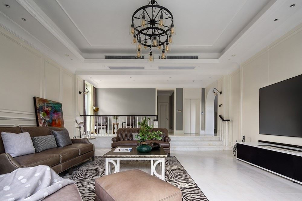 江門(mén)市駿景灣豪庭美式風(fēng)格別墅裝修案例