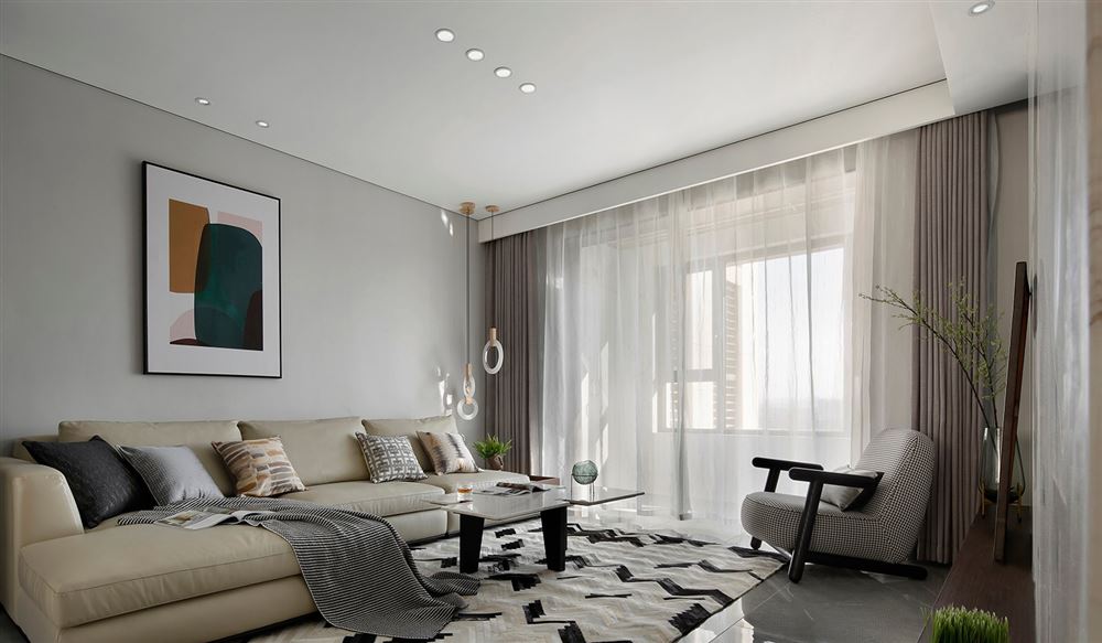 昭通市翠屏尚居現(xiàn)代簡約風(fēng)格四居室裝修案例