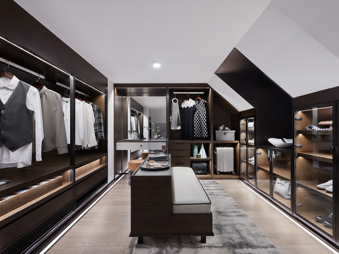 現(xiàn)代簡約風格別墅室內(nèi)設(shè)計家裝案例-衣帽間 現(xiàn)代簡約風格別墅室內(nèi)設(shè)計家裝案例-衣帽間