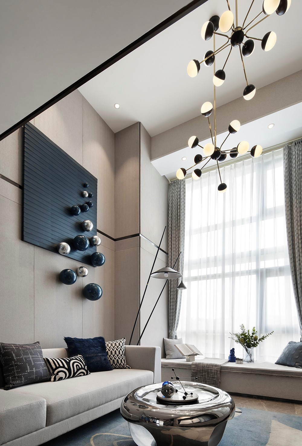 現(xiàn)代前衛(wèi)風(fēng)格室內(nèi)家裝案例效果圖-客廳 現(xiàn)代前衛(wèi)風(fēng)格室內(nèi)家裝案例效果圖-客廳