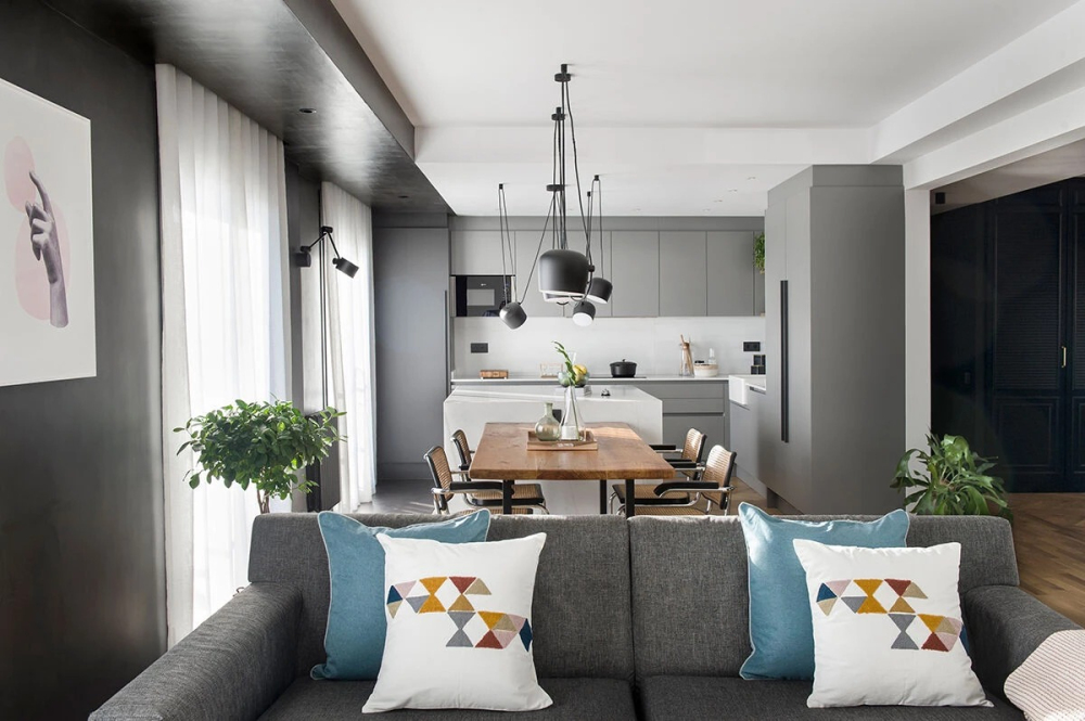 簡約高級灰風格室內(nèi)設計家裝案例-客餐廳 簡約高級灰風格室內(nèi)設計家裝案例-客餐廳