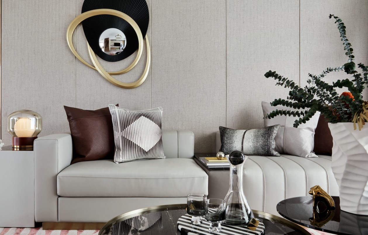 現(xiàn)代輕奢風格家裝設計室內(nèi)裝修效果圖-客廳沙發(fā) 現(xiàn)代輕奢風格家裝設計室內(nèi)裝修效果圖-客廳沙發(fā)