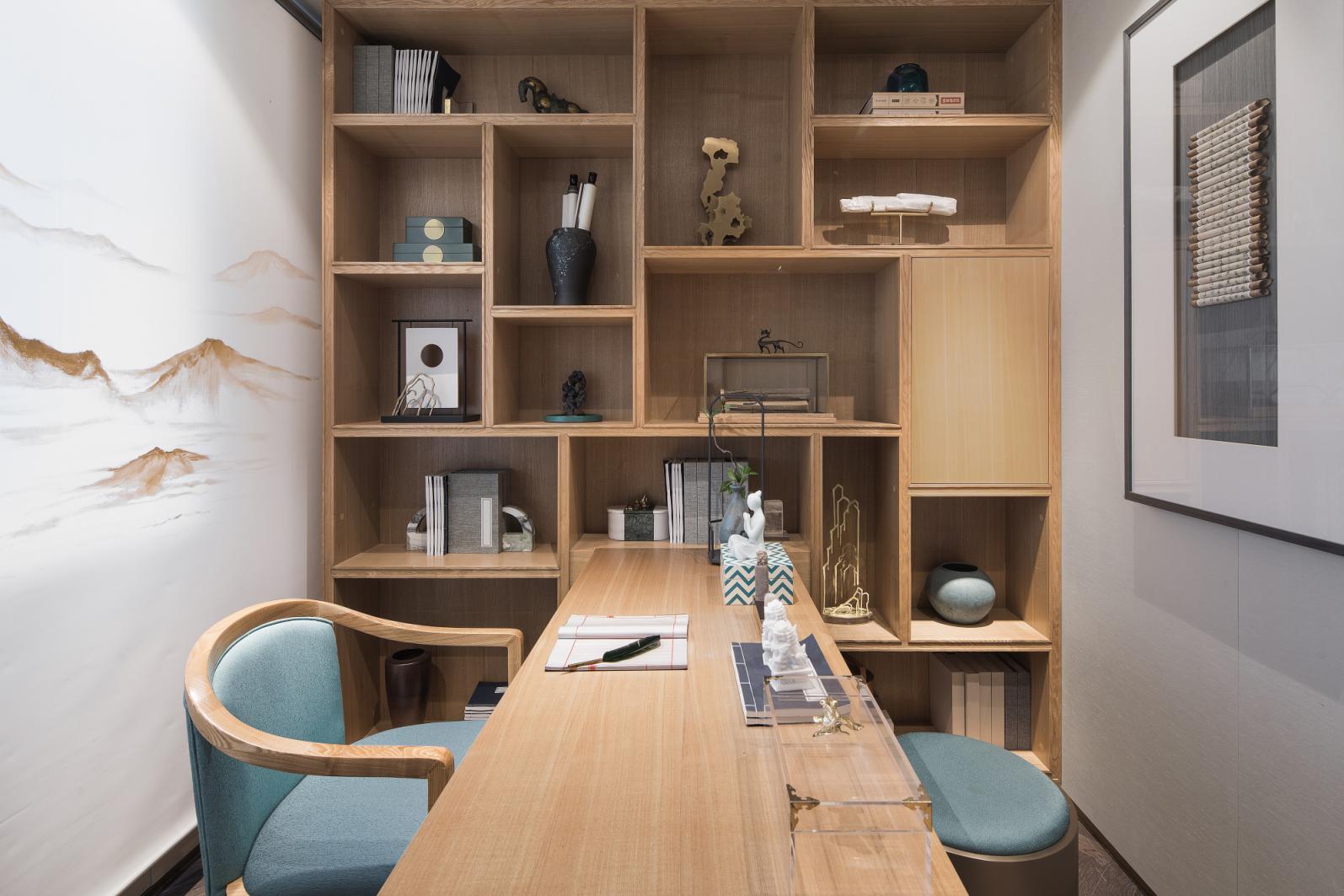 新中式風(fēng)格家裝設(shè)計室內(nèi)裝修效果圖-書房 新中式風(fēng)格家裝設(shè)計室內(nèi)裝修效果圖-書房