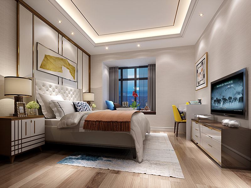 揭陽(yáng)市博雅苑C區(qū)輕奢風(fēng)格四居室裝修案例