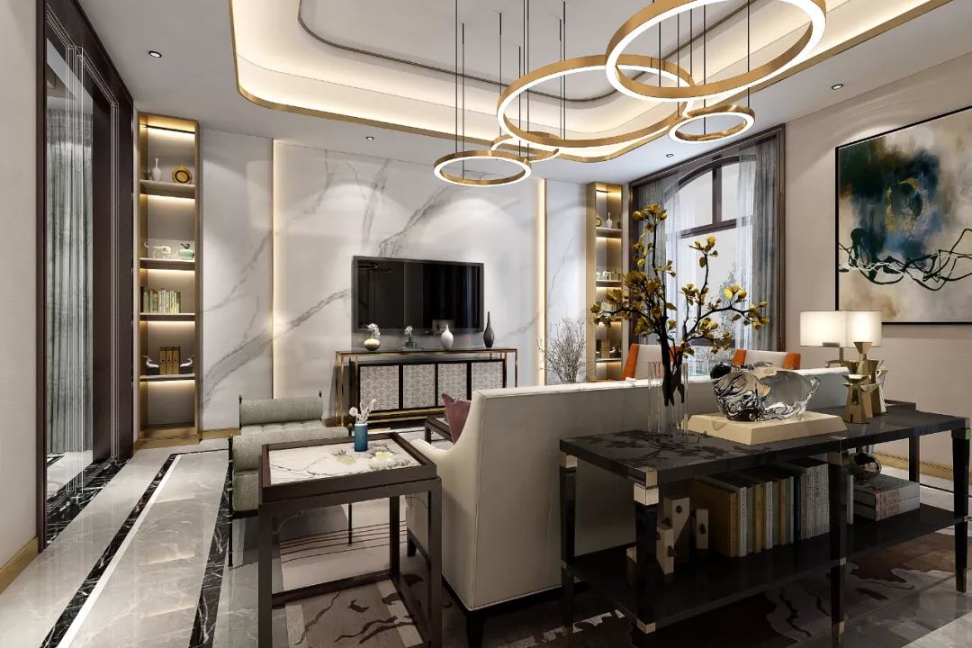 裝修案例歐式輕奢風(fēng)格室內(nèi)裝修效果圖-客廳 裝修案例歐式輕奢風(fēng)格室內(nèi)裝修效果圖-客廳