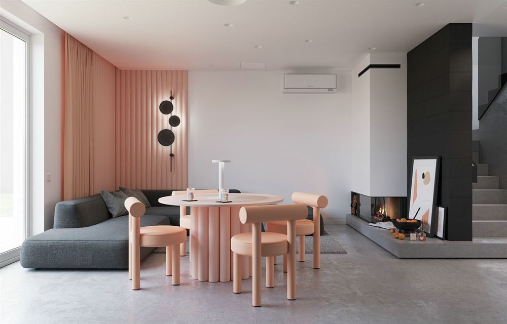 佛山市融創(chuàng)半島壹號(hào)北歐風(fēng)格復(fù)式裝修案例