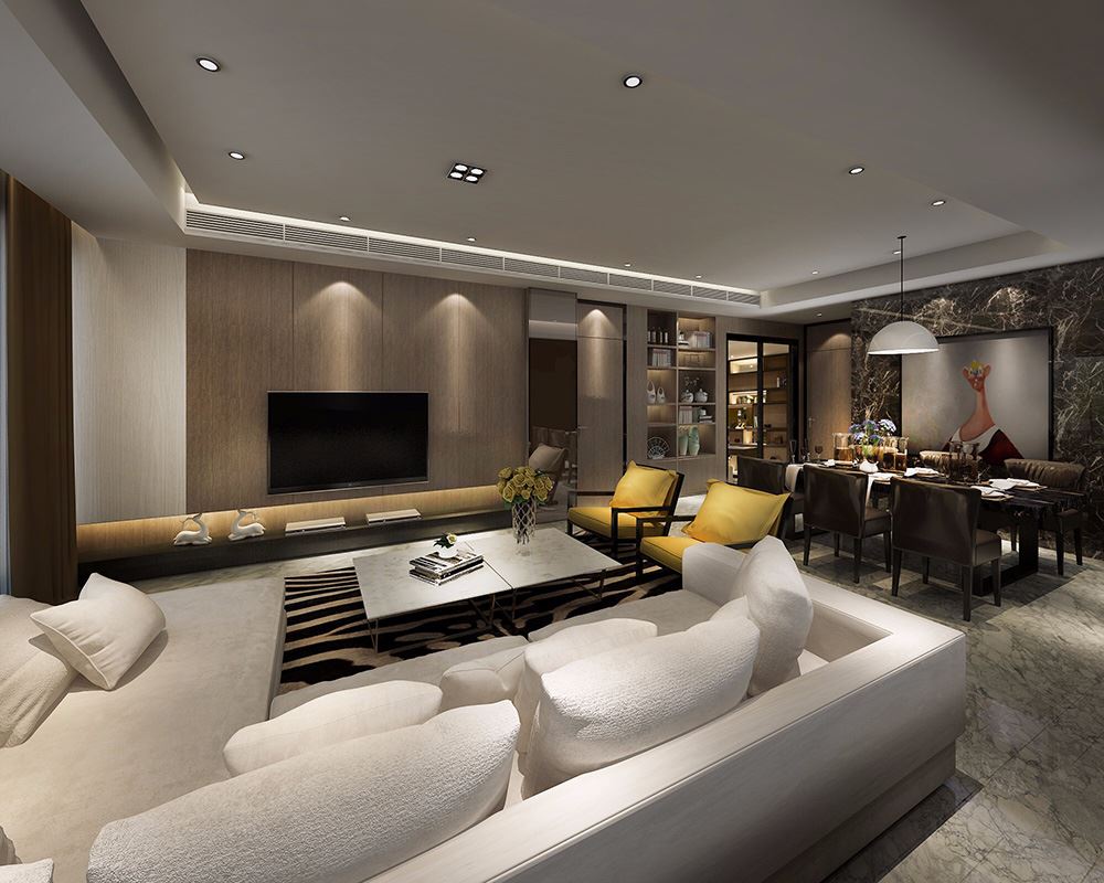 佛山市海倫堡菁華府現(xiàn)代簡約風格別墅裝修案例