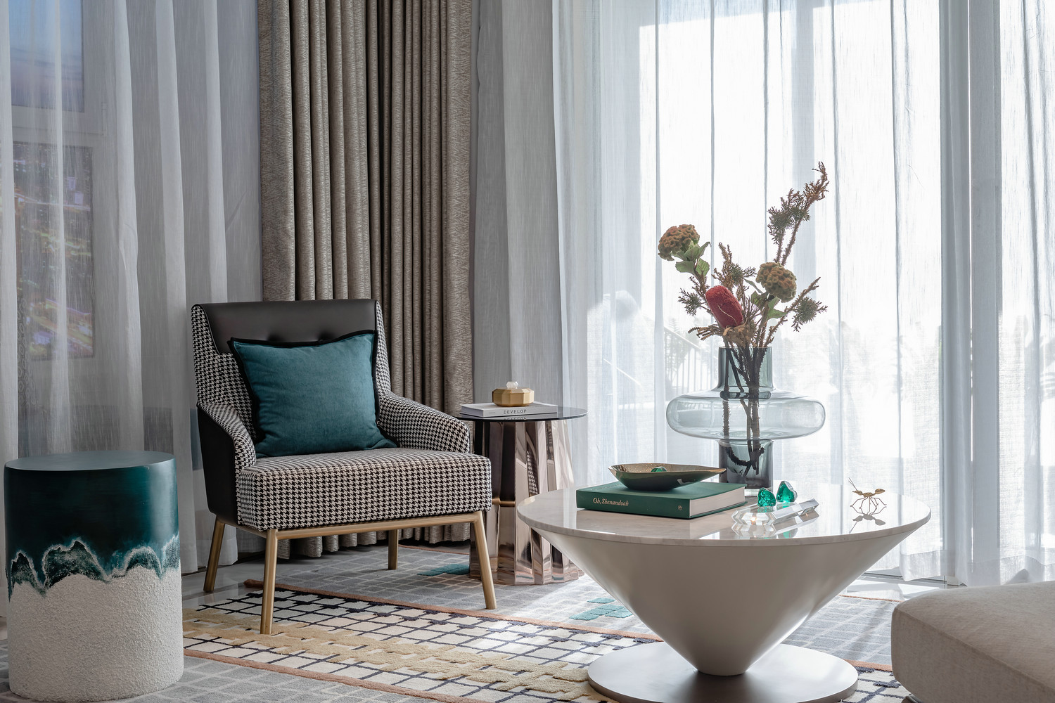 簡(jiǎn)約新中式風(fēng)格室內(nèi)家裝案例效果圖-客廳休閑區(qū) 簡(jiǎn)約新中式風(fēng)格室內(nèi)家裝案例效果圖-客廳休閑區(qū)