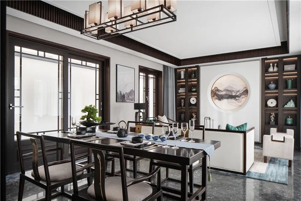 佛山市君御海城新中式風(fēng)格四居室裝修案例