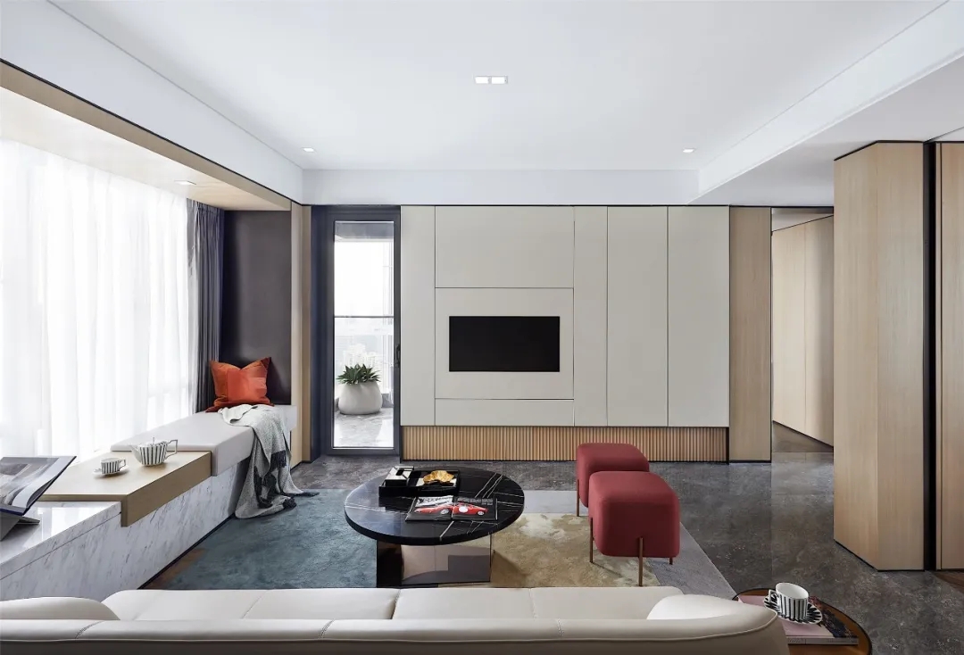 現(xiàn)代輕奢風格室內設計家裝案例-客廳