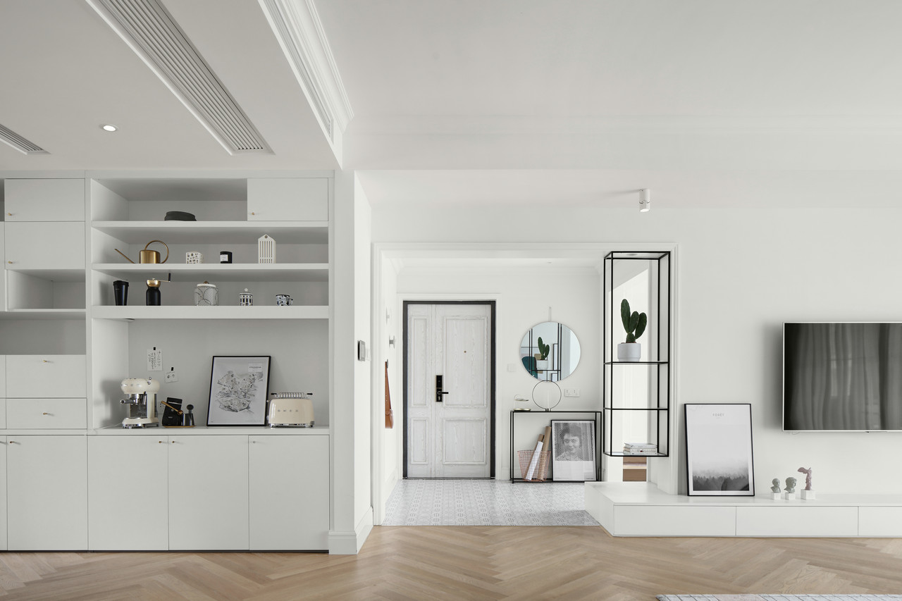 北歐純白風(fēng)格家裝設(shè)計(jì)室內(nèi)裝修效果圖-玄關(guān) 北歐純白風(fēng)格家裝設(shè)計(jì)室內(nèi)裝修效果圖-玄關(guān)