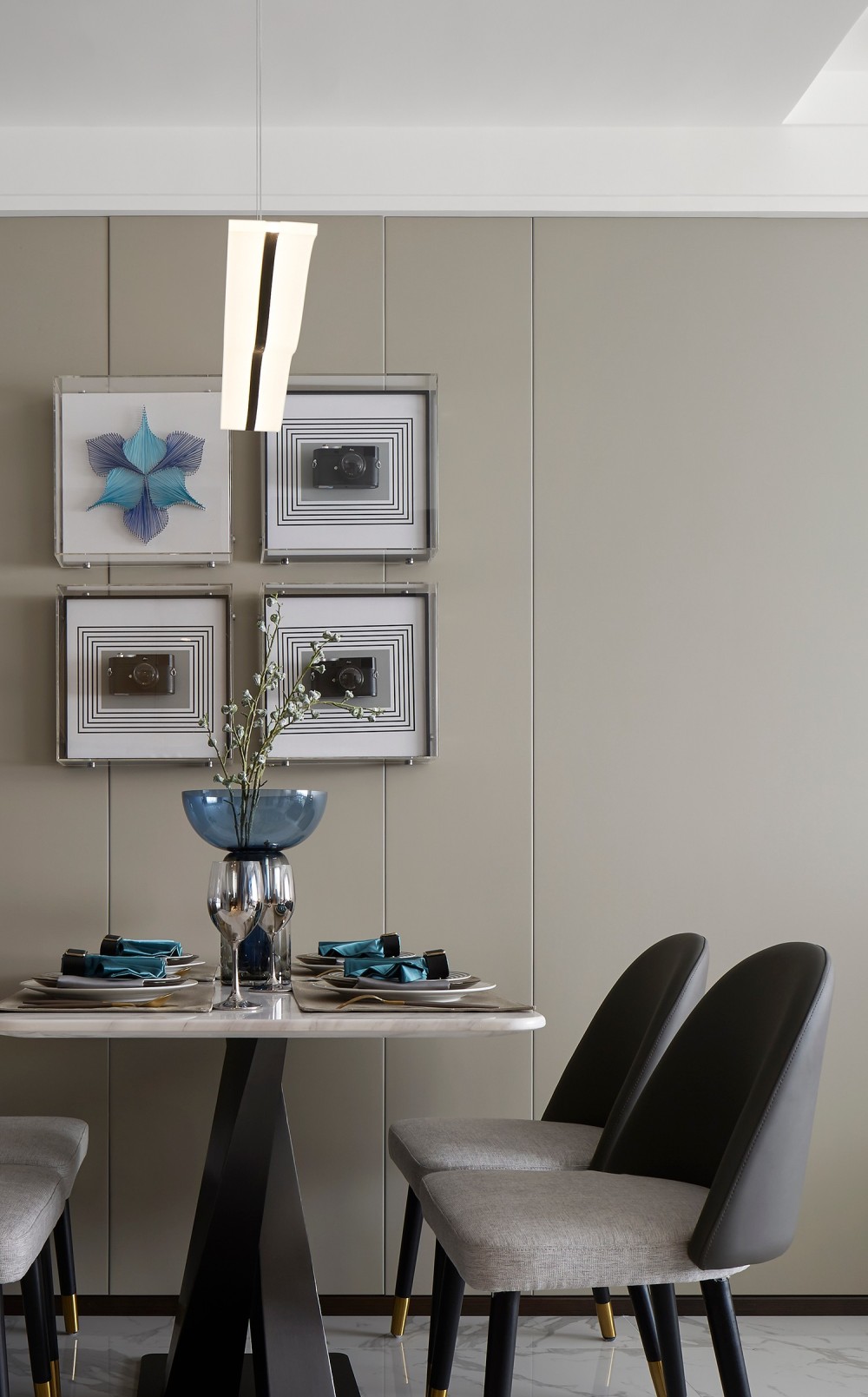 港式現(xiàn)代風格室內家裝案例效果圖-餐廳 港式現(xiàn)代風格室內家裝案例效果圖-餐廳