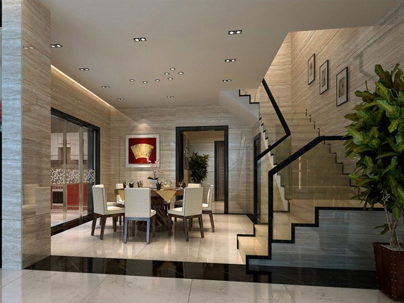 佛山市旭輝雅居樂清樾新中式風格別墅裝修案例