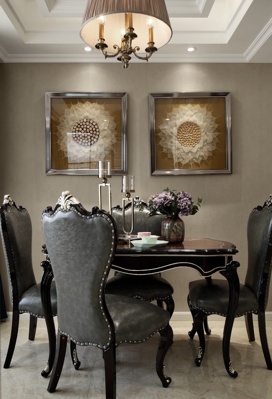 裝修案例美式新古典風(fēng)格室內(nèi)裝修效果圖-餐廳 裝修案例美式新古典風(fēng)格室內(nèi)裝修效果圖-餐廳