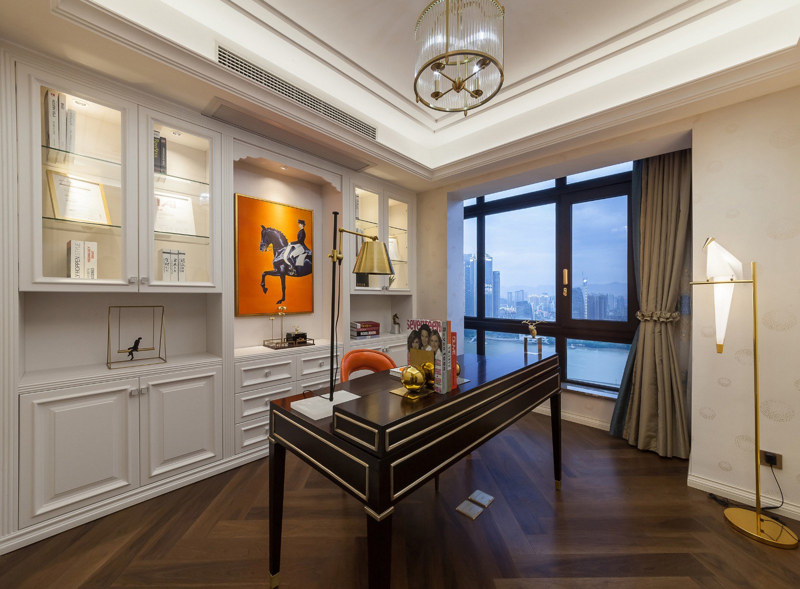 法式風(fēng)格家裝設(shè)計室內(nèi)裝修效果圖-書房 法式風(fēng)格家裝設(shè)計室內(nèi)裝修效果圖-書房