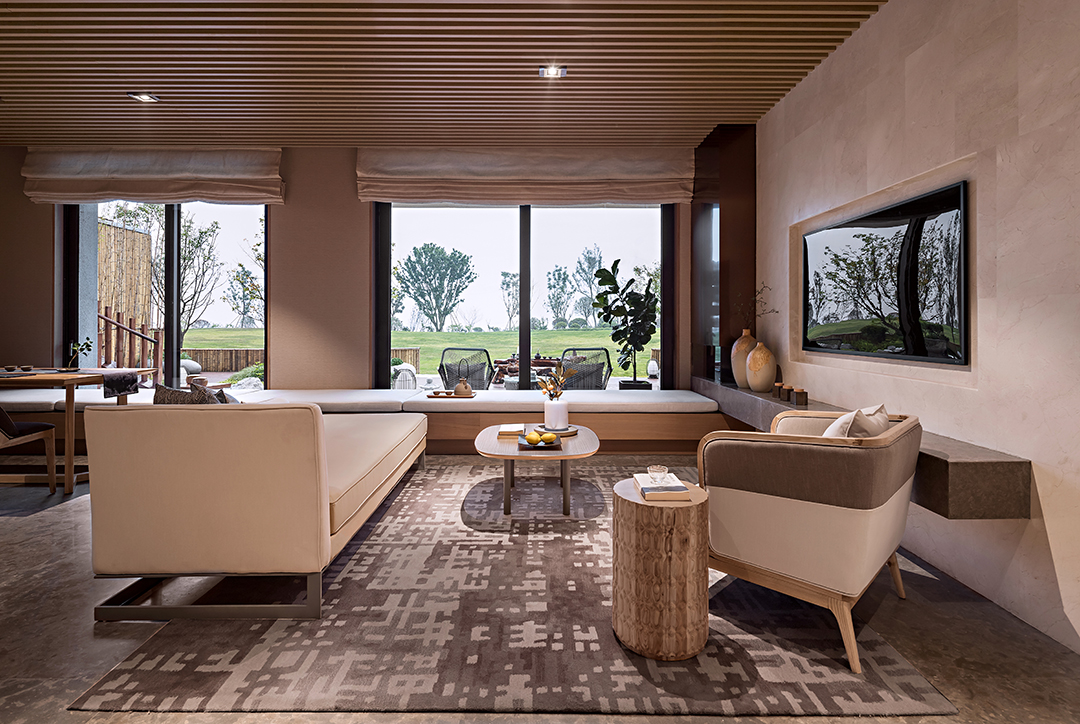 日式原木簡約風(fēng)格室內(nèi)家裝案例效果圖-客廳 日式原木簡約風(fēng)格室內(nèi)家裝案例效果圖-客廳