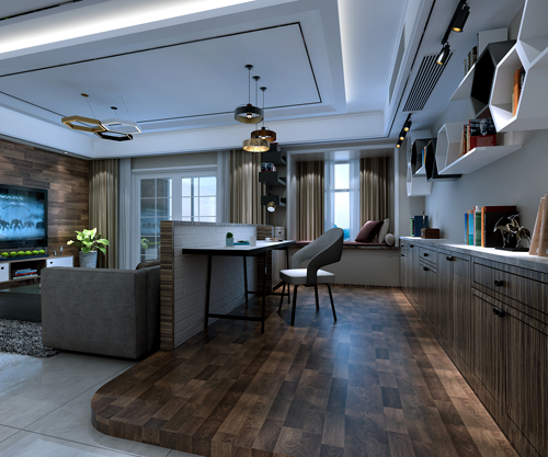 德陽市東泰翡翠郡現(xiàn)代簡約風格三居室裝修案例