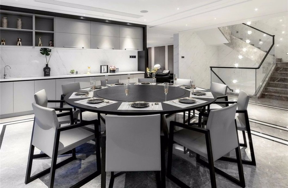 現(xiàn)代簡約高級(jí)灰風(fēng)格室內(nèi)設(shè)計(jì)家裝案例-餐廳 現(xiàn)代簡約高級(jí)灰風(fēng)格室內(nèi)設(shè)計(jì)家裝案例-餐廳