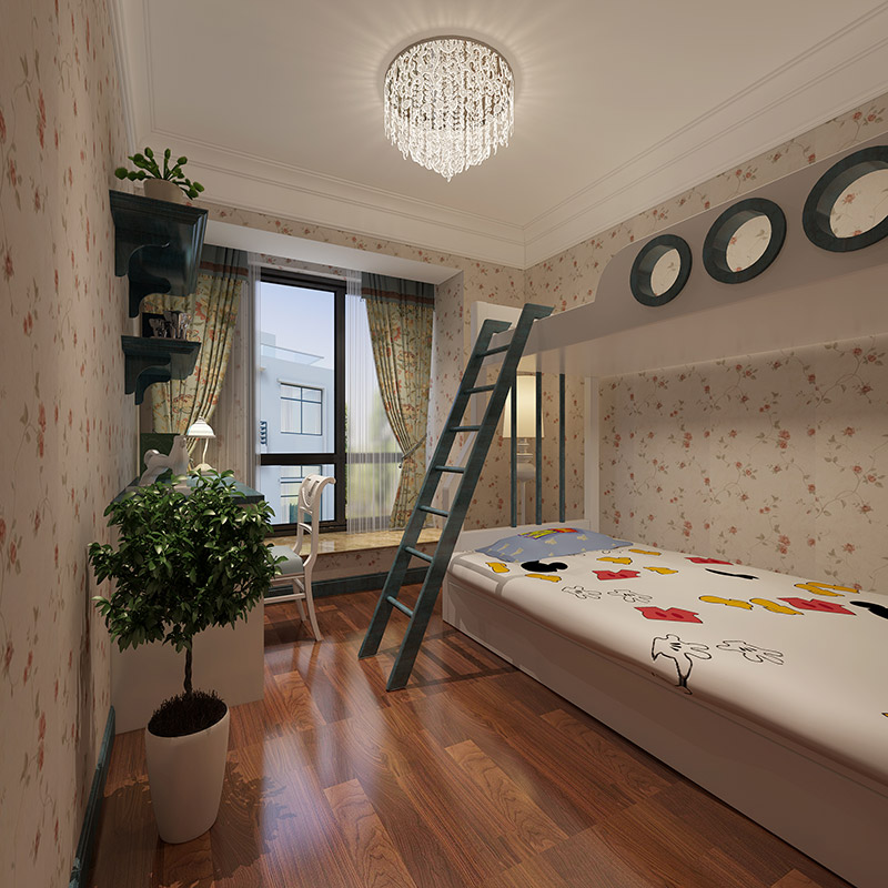 東方港城二期三居128平米北歐風(fēng)格裝修案例-兒童房 東方港城二期三居128平米北歐風(fēng)格裝修案例-兒童房