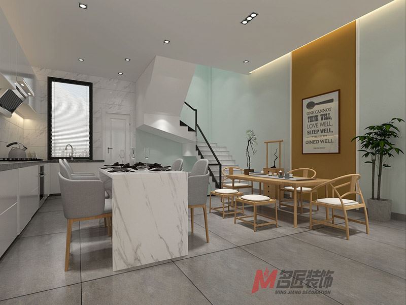 臺(tái)州市北門街機(jī)關(guān)邊北歐風(fēng)格別墅裝修案例