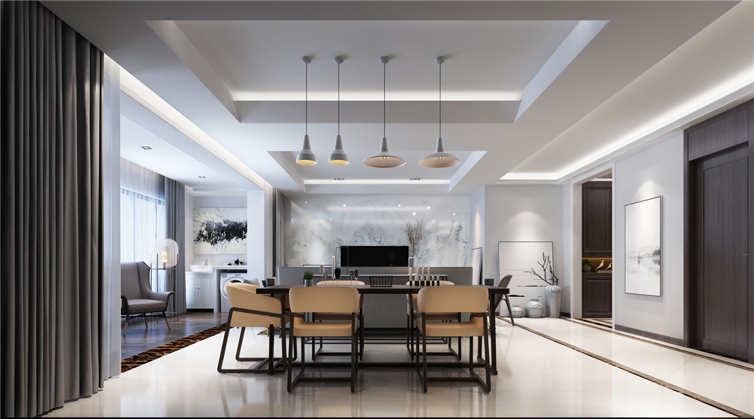 現(xiàn)代簡約風(fēng)格家裝設(shè)計(jì)室內(nèi)裝修效果圖-餐廳 現(xiàn)代簡約風(fēng)格家裝設(shè)計(jì)室內(nèi)裝修效果圖-餐廳