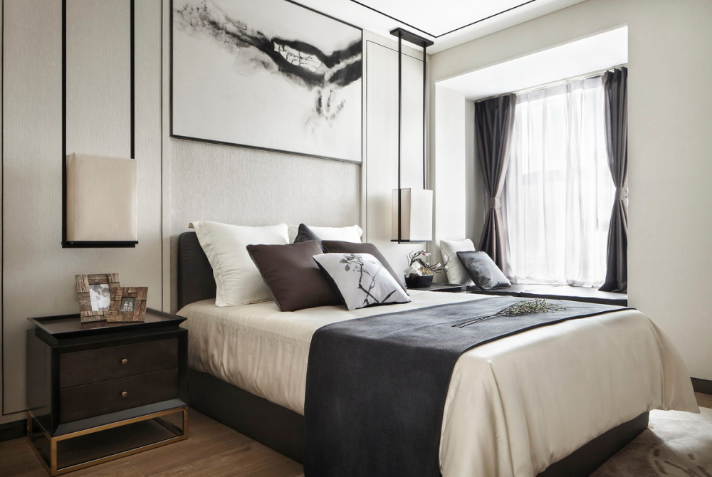 新中式風格室內(nèi)設計家裝案例-臥室 新中式風格室內(nèi)設計家裝案例-臥室