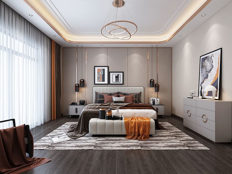 楚雄彝族自治州濱河苑輕奢風(fēng)格別墅裝修案例