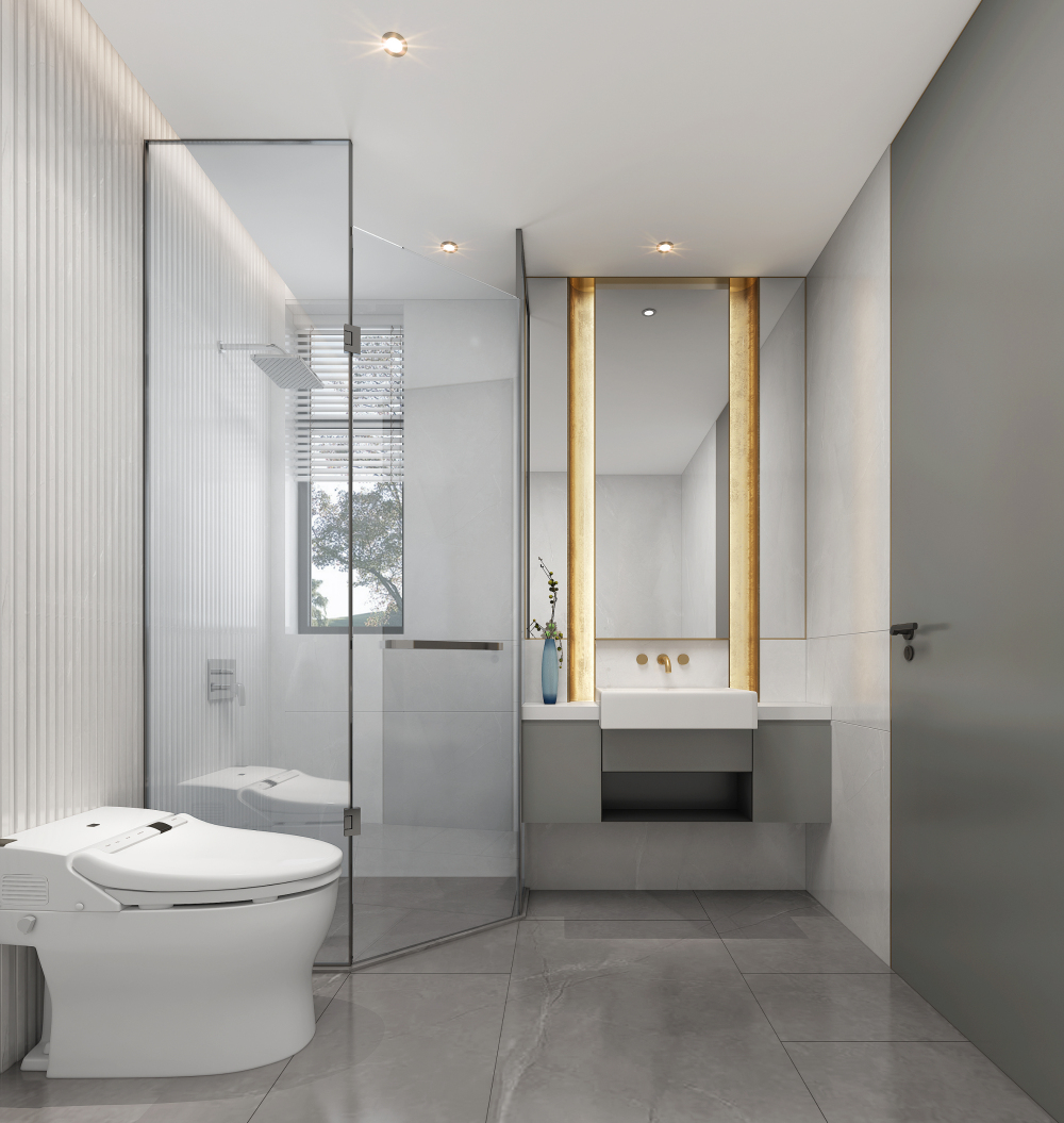 簡(jiǎn)歐輕奢風(fēng)格室內(nèi)家裝案例效果圖-衛(wèi)生間 簡(jiǎn)歐輕奢風(fēng)格室內(nèi)家裝案例效果圖-衛(wèi)生間