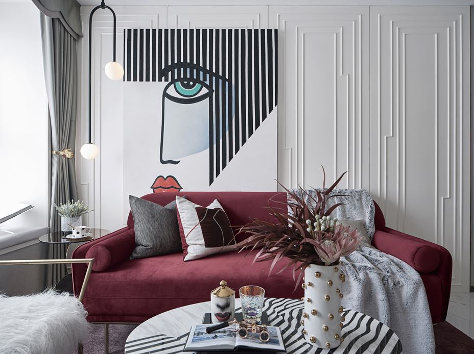 江門(mén)市奧園泉林黃金小鎮(zhèn)輕奢風(fēng)格三居室裝修案例