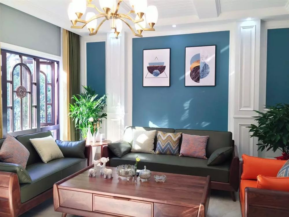 湖州市靈峰山莊美式風(fēng)格別墅裝修案例