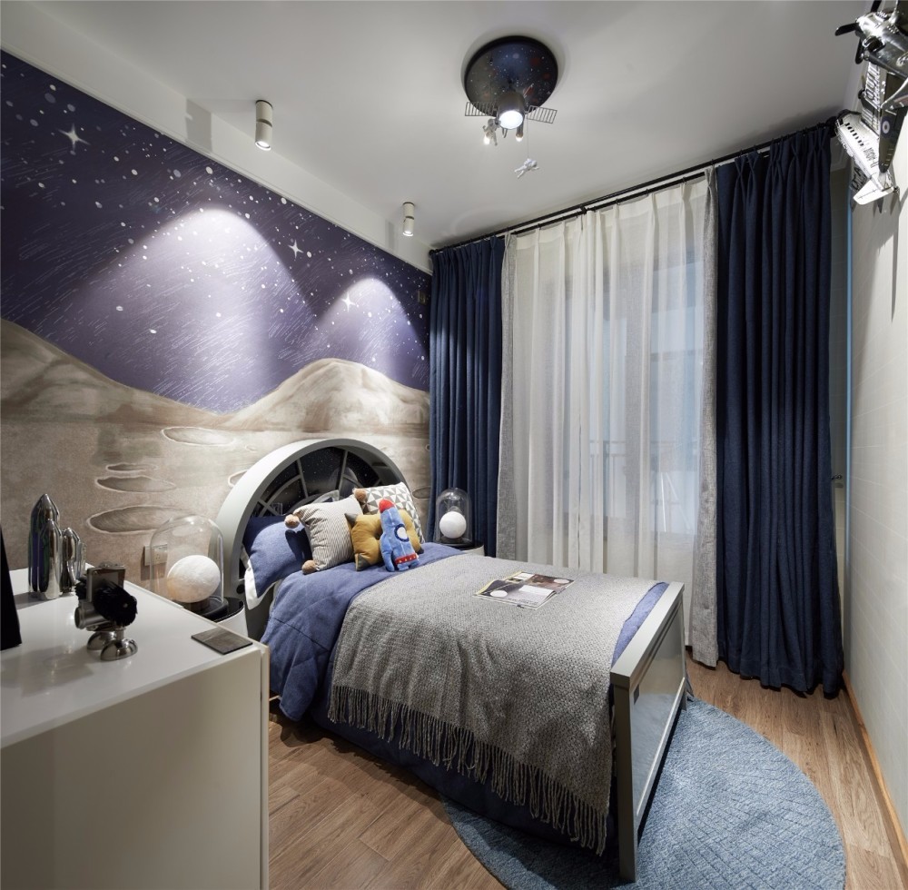 北歐輕奢風(fēng)格室內(nèi)設(shè)計家裝案例-兒童房 北歐輕奢風(fēng)格室內(nèi)設(shè)計家裝案例-兒童房